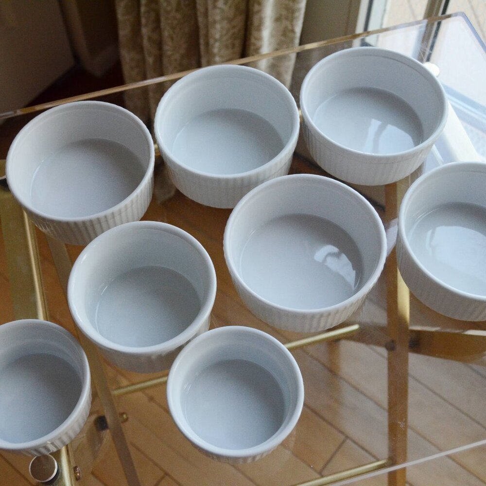 Lot of 8 Ramekins Including 4 of Lubiana Brand